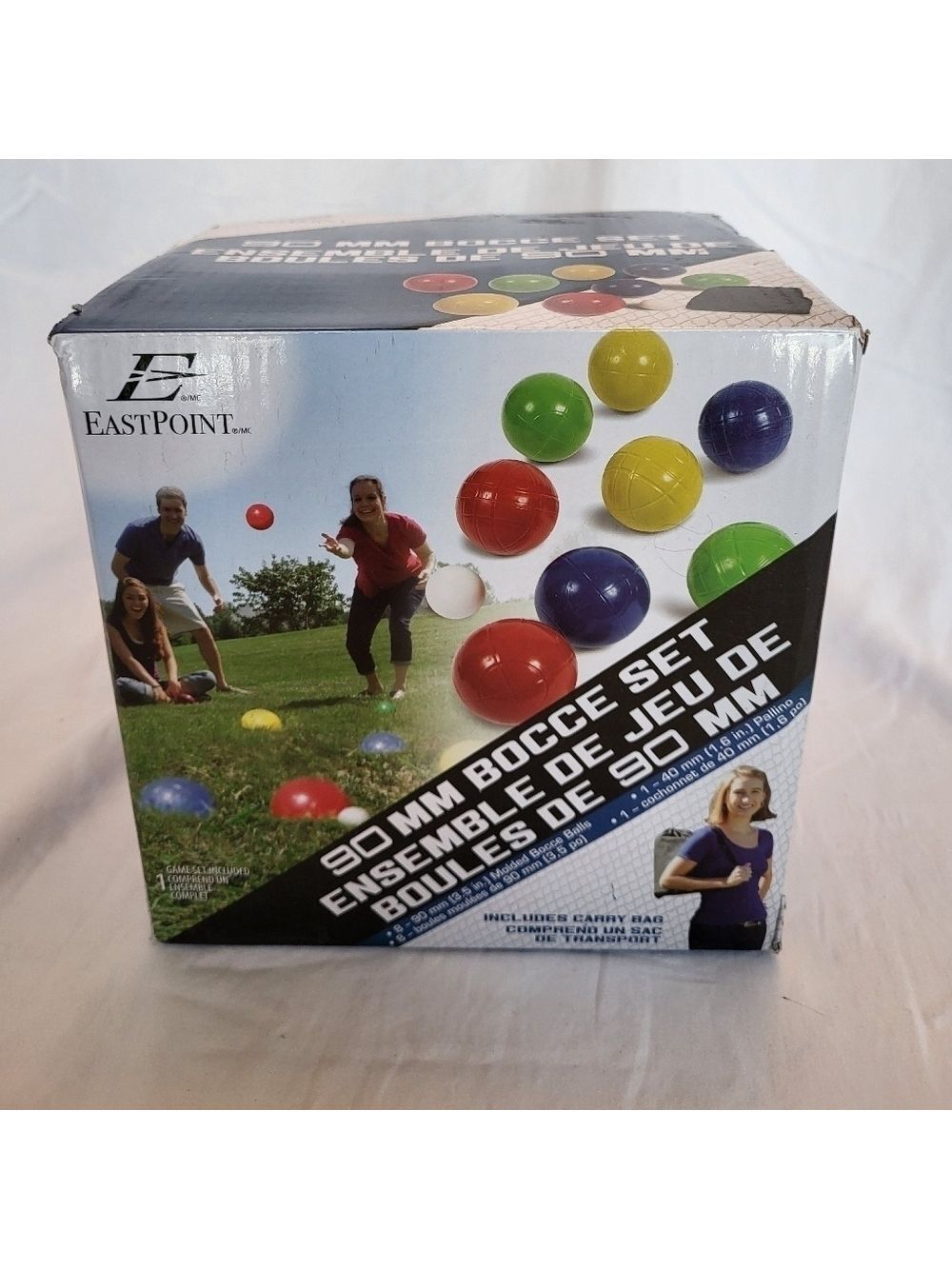 NIB EastPoint 90mm Bocce Ball Set